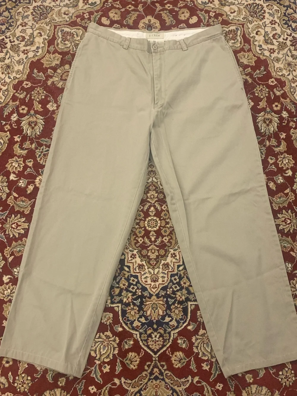 J CREW 100% Cotton Wide Khakis